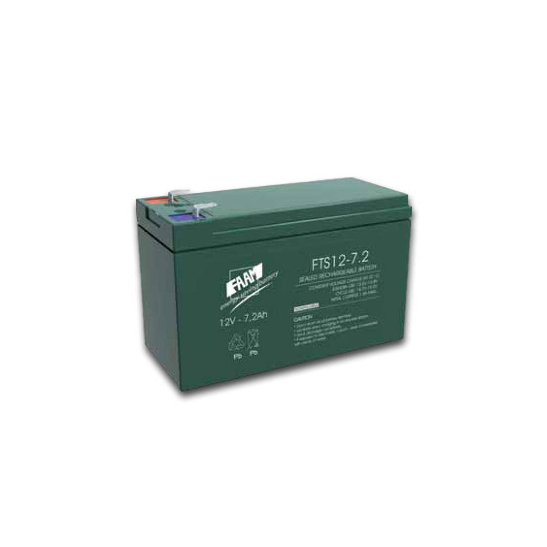 Batteria AGM piombo 7,2Ah 12V ermetica piastra piana | 1000 cicli | FAAM