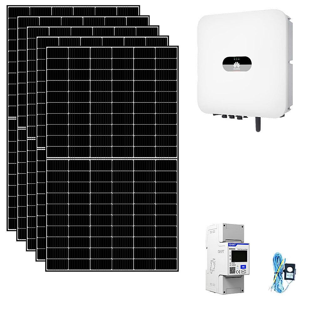 Kit fotovoltaico 5 kWp connesso in rete con pannelli ed inverter Huawei Battery ready | 5KWHUA