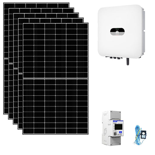 Kit fotovoltaico 5 kWp connesso in rete con pannelli ed inverter Huawei Battery ready | 5KWHUA