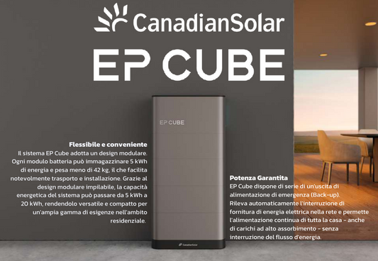 Sistema Canadian Solar EP CUBE Inverter 6kWh EPCUBE-INV6KW
