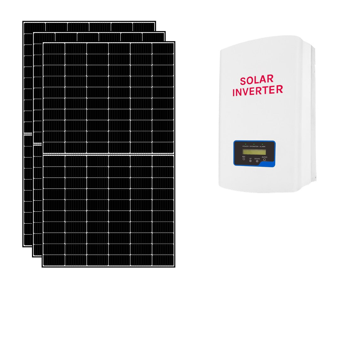 Kit fotovoltaico 3 kWp connesso in rete con pannelli ed inverter conforme CEI0-21 | 3KWCEI