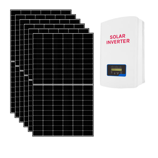 Kit fotovoltaico 6 kWp connesso in rete con pannelli ed inverter conforme CEI0-21 | 6KWCEI