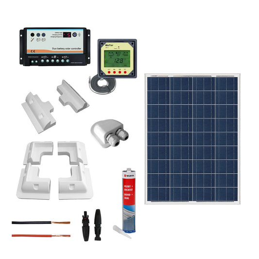 Kit fotovoltaico completo per camper con pannello 80Wp poli | CAMP80PRO