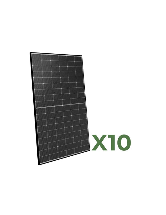 Set di 10 pannelli solari fotovoltaici bifacciali 450W tot. 4500W mono Peimar